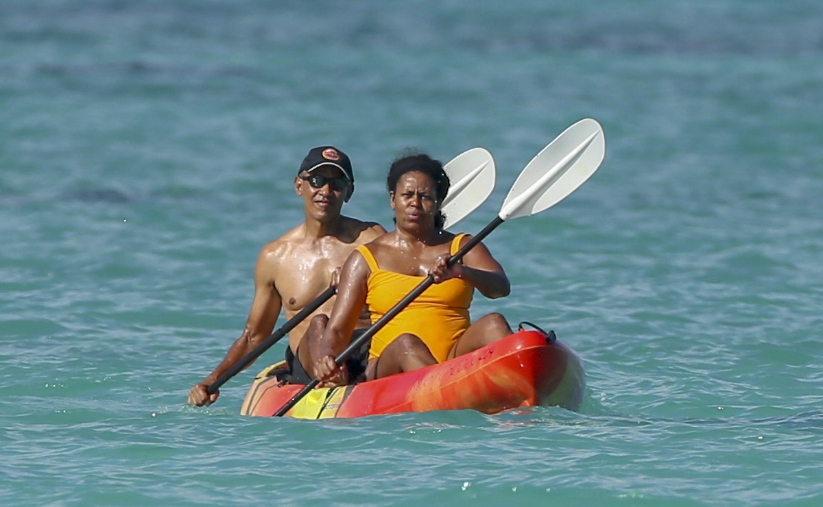 Así captaron a Michelle y Barack Obama de vacaciones en Hawái