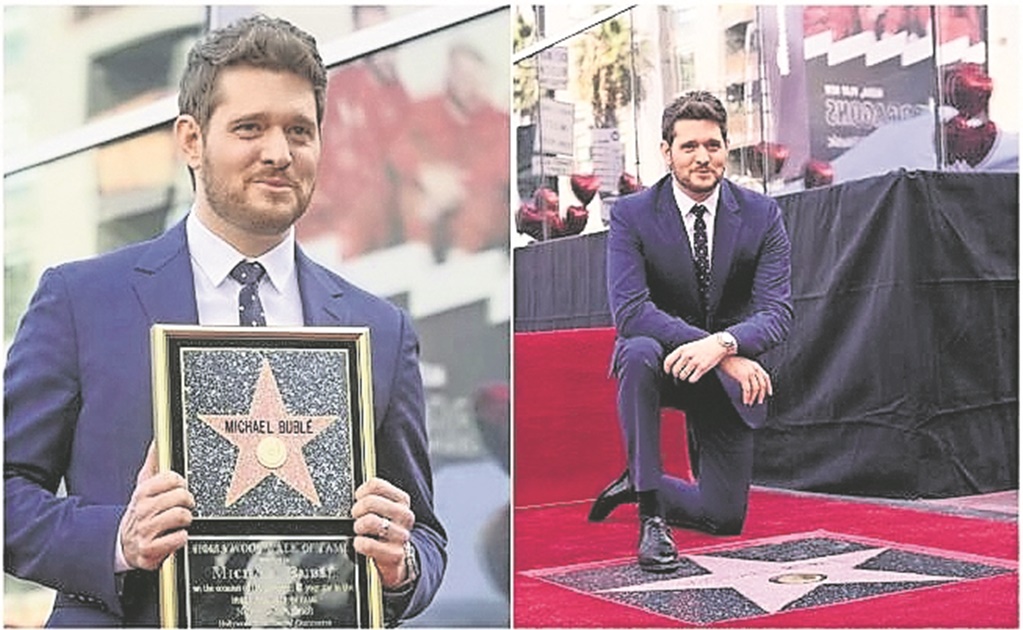 Michael Bublé, emocionado con su estrella