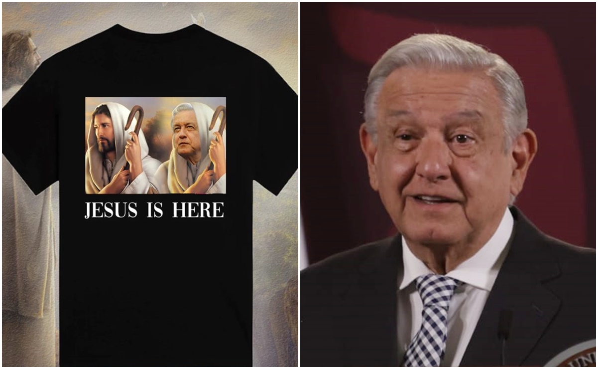 Ahora, lanzan playera que compara a AMLO con Jesús 