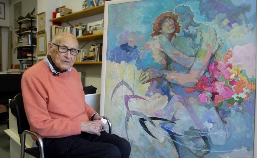 Youtuber de 107 años enseña a pintar a chicos y grandes