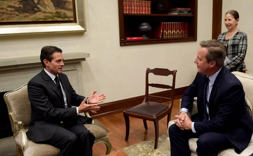 Peña Nieto se reúne con David Cameron, ex primer ministro del Reino Unido