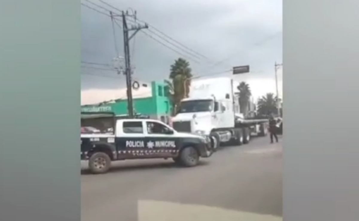 VIDEO: Policías de Tultepec libran intensa persecución para detener a conductor de tráiler