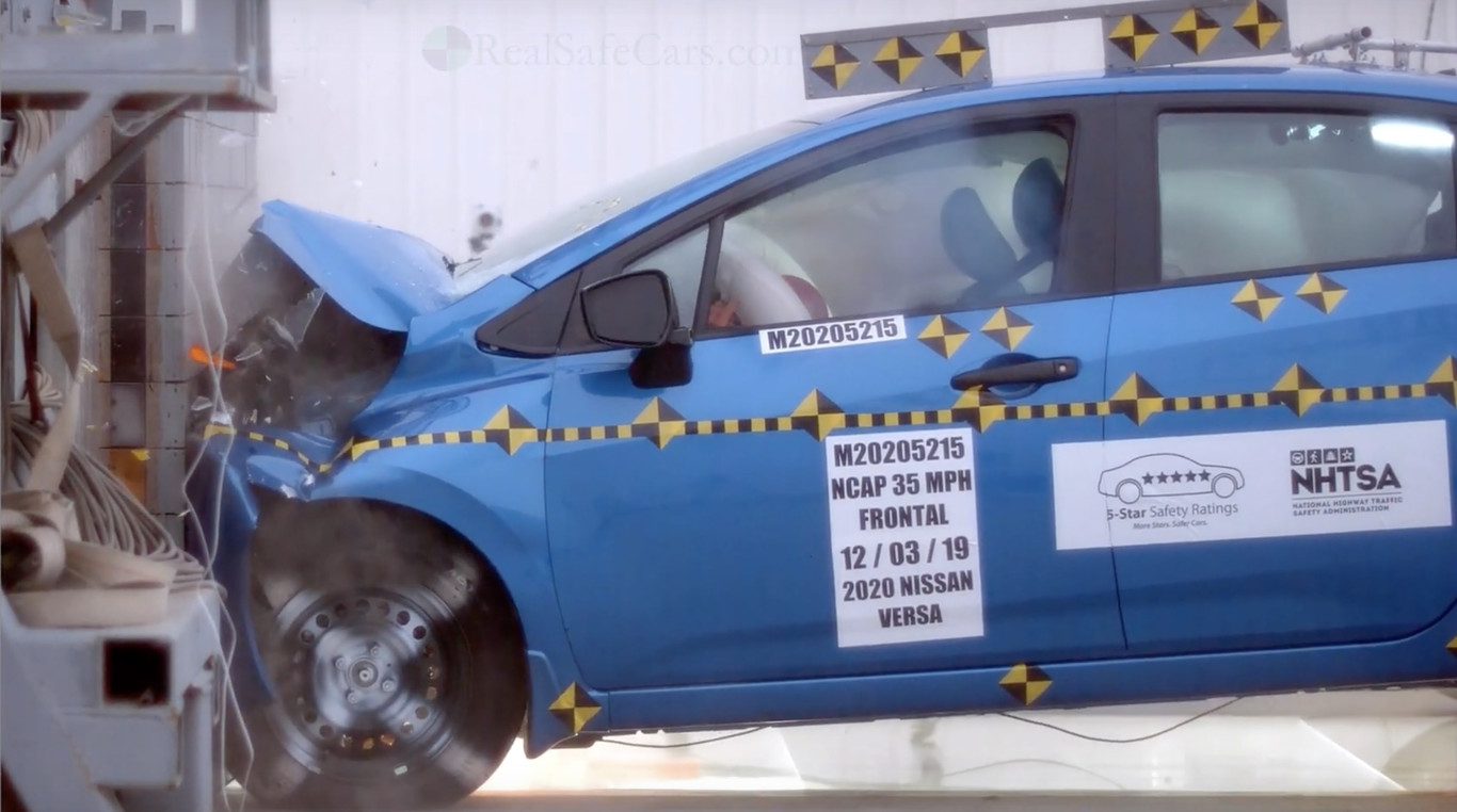 Nuevo Nissan Versa recibe 5 estrellas en seguridad 