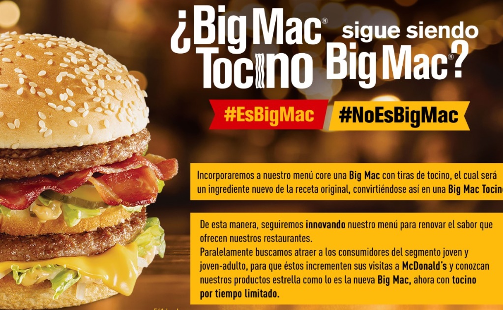 EL UNIVERSAL y McDonald’s te regalan un cupón para probar la nueva Big Mac 
