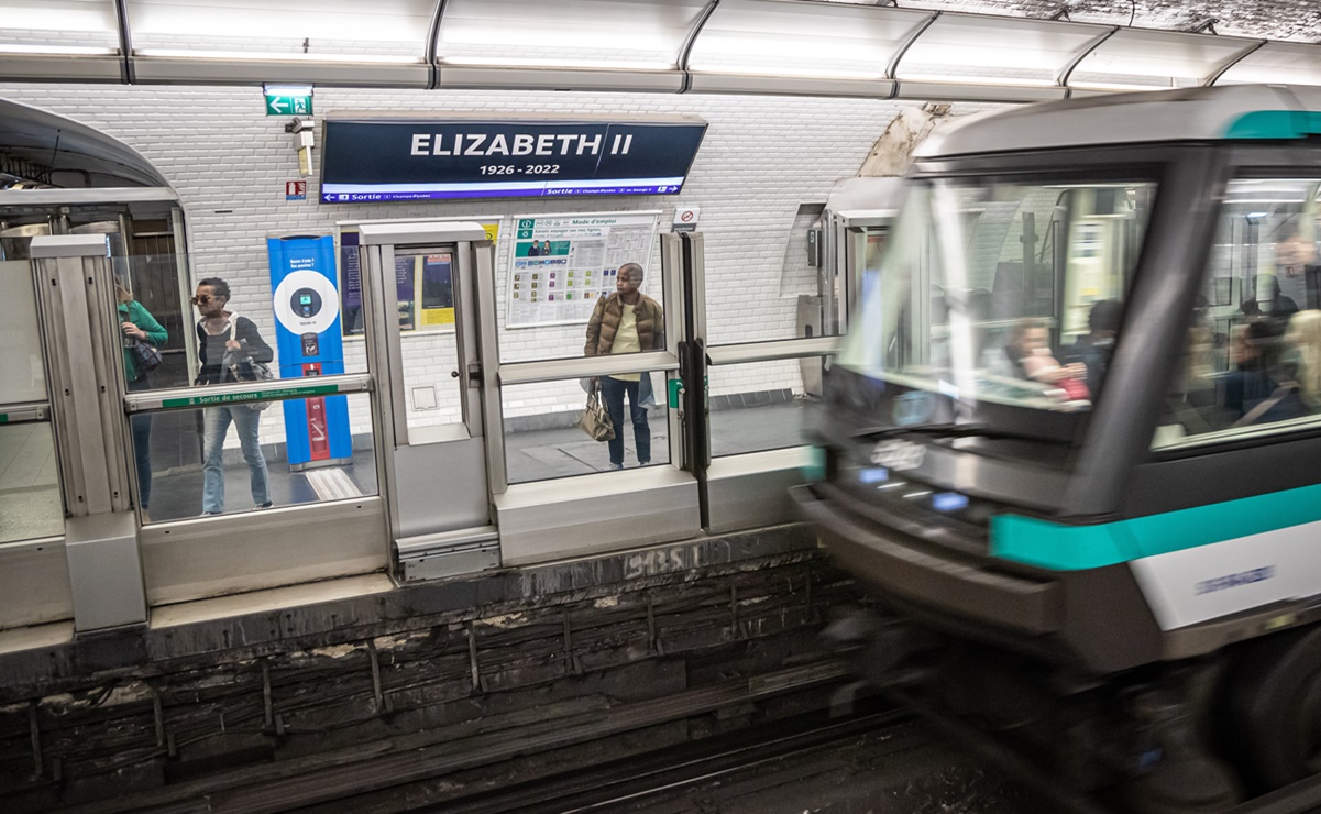 Metro de París rinde homenaje a la reina Isabel II y renombra estación durante funeral