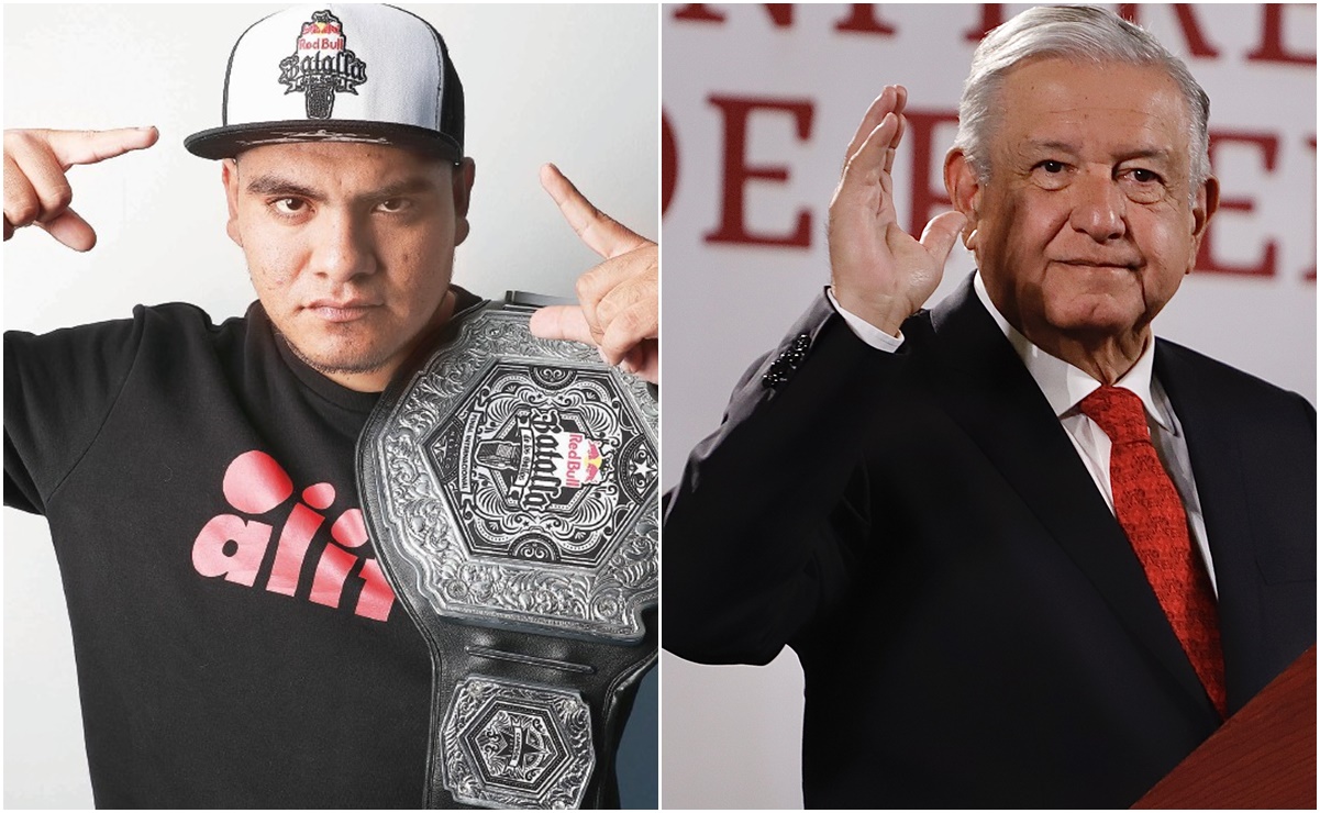 "Si quiere paro vs Eminem, ahí estaré"; Aczino defiende a AMLO 