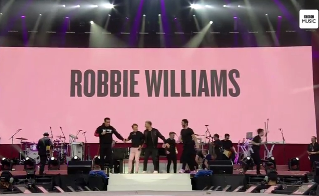 Robbie Williams y Take That, en "One Love Manchester"