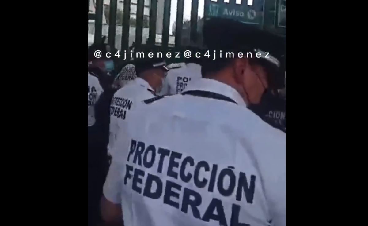 Trabajadora del IMSS en La Raza se niega a revisión y se desata enfrentamiento con Protección Federal