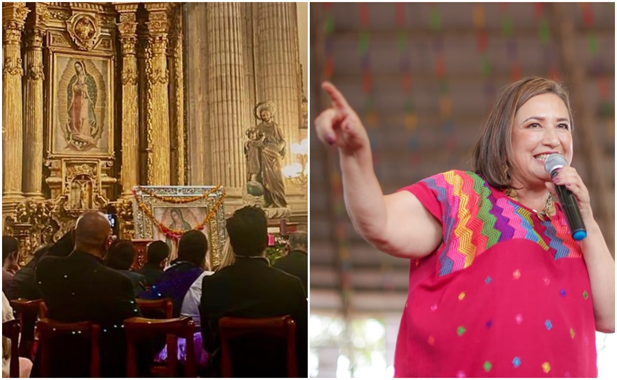 Xóchitl Gálvez pausa agenda para visitar a la Virgen de Guadalupe