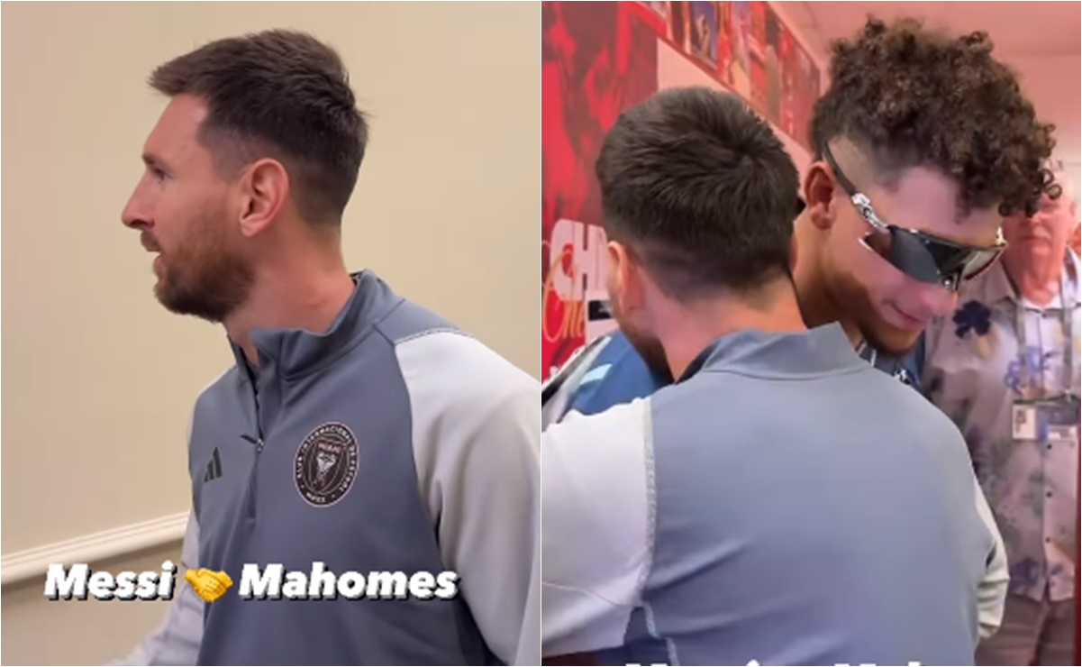 VIDEO: El emotivo encuentro entre Lionel Messi y Patrick Mahomes en la MLS