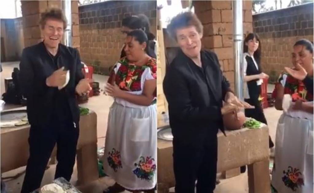 Willem Dafoe learns to make handmade tortillas in Michoacán