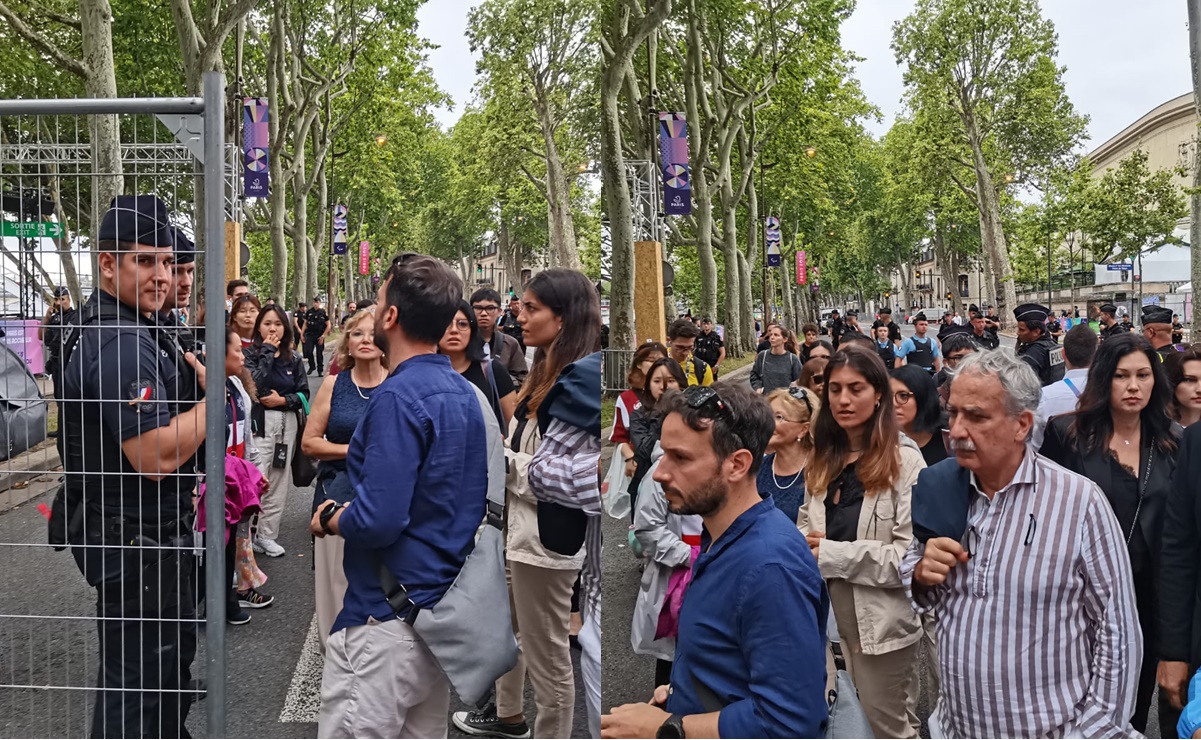 París 2024: Policía de Francia retira a aficionados de las inmediaciones del Río Sena y la Torre Eiffel