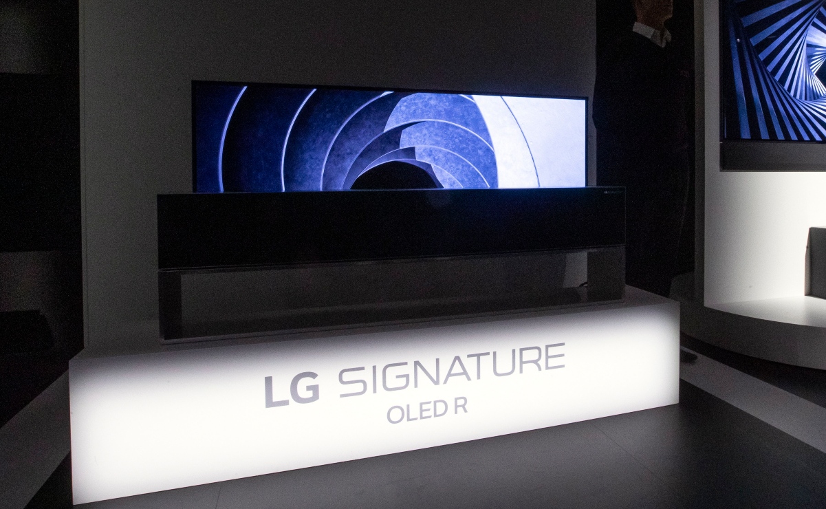 LG pondrá a la venta TV enrollable de 60 mil dólares