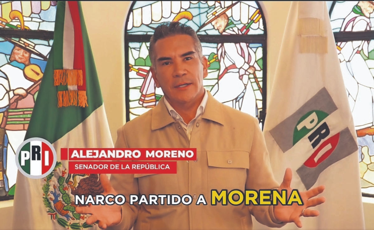 Las publicaciones de Alejandro Moreno en las que llamó “n a rco pa rt i do”a
Morena fueron defendidas por el PRI ante el Consejo General del INE. Foto: Especial