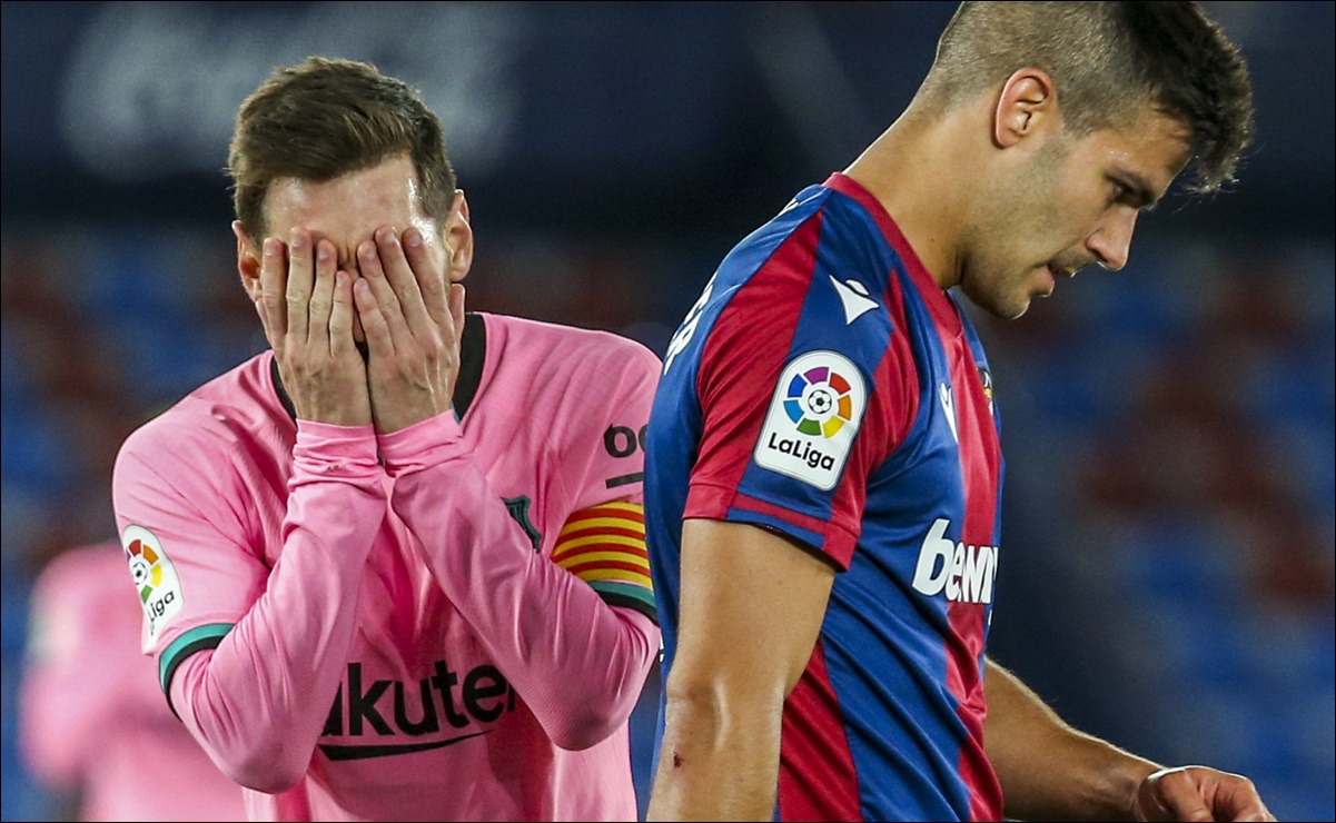 Barcelona deja ir su oportunidad de oro en La Liga; Levante le saca el empate