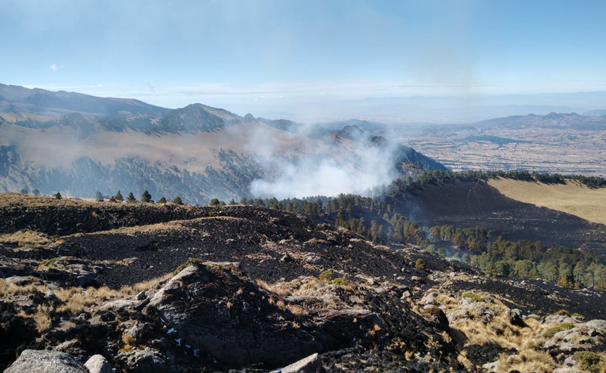 Incendio consume 80 hectáreas de bosque en las faldas del Iztaccíhuatl 