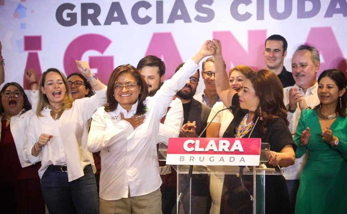 Aleida Alavez se proclama ganadora de Iztapalapa, afirma que trabajará con dedicación y entrega