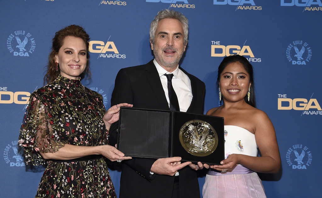 Cuarón, Yalitza y De Tavira celebran los BAFTA a "Roma"