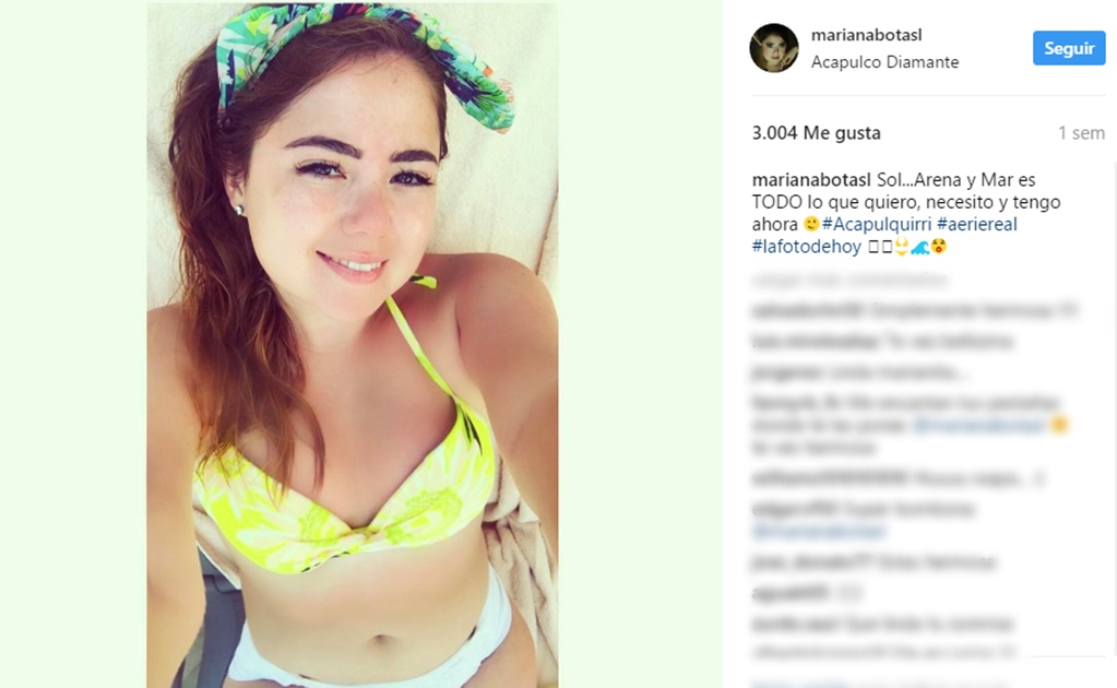 Mariana Botas comparte imágenes en bikini