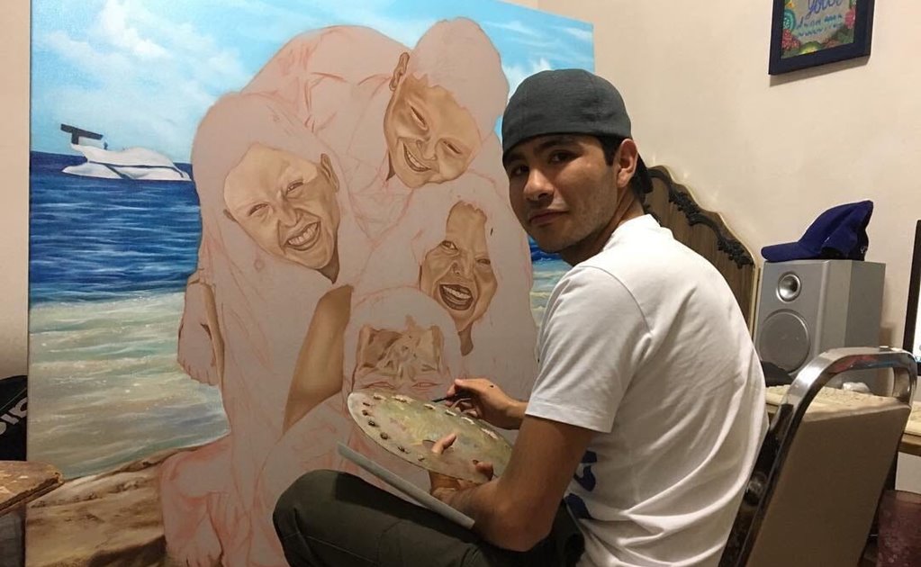 Joven de Zacatecas destaca con exposiciones de pintura en Estados Unidos