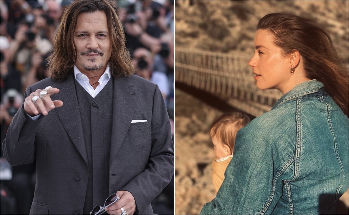 Mientras Johnny Depp triunfa en Cannes, Amber Heard pasea con su bebé por las calles de Madrid