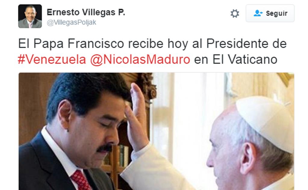Nicolás Maduro se reúne con el Papa Francisco 