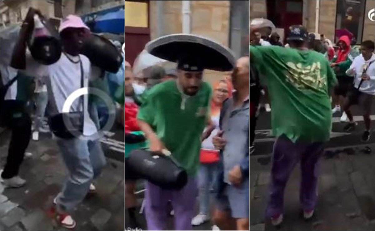 Aficionados mexicanos toman las calles de París y arman gran fiesta al ritmo de "La chona"