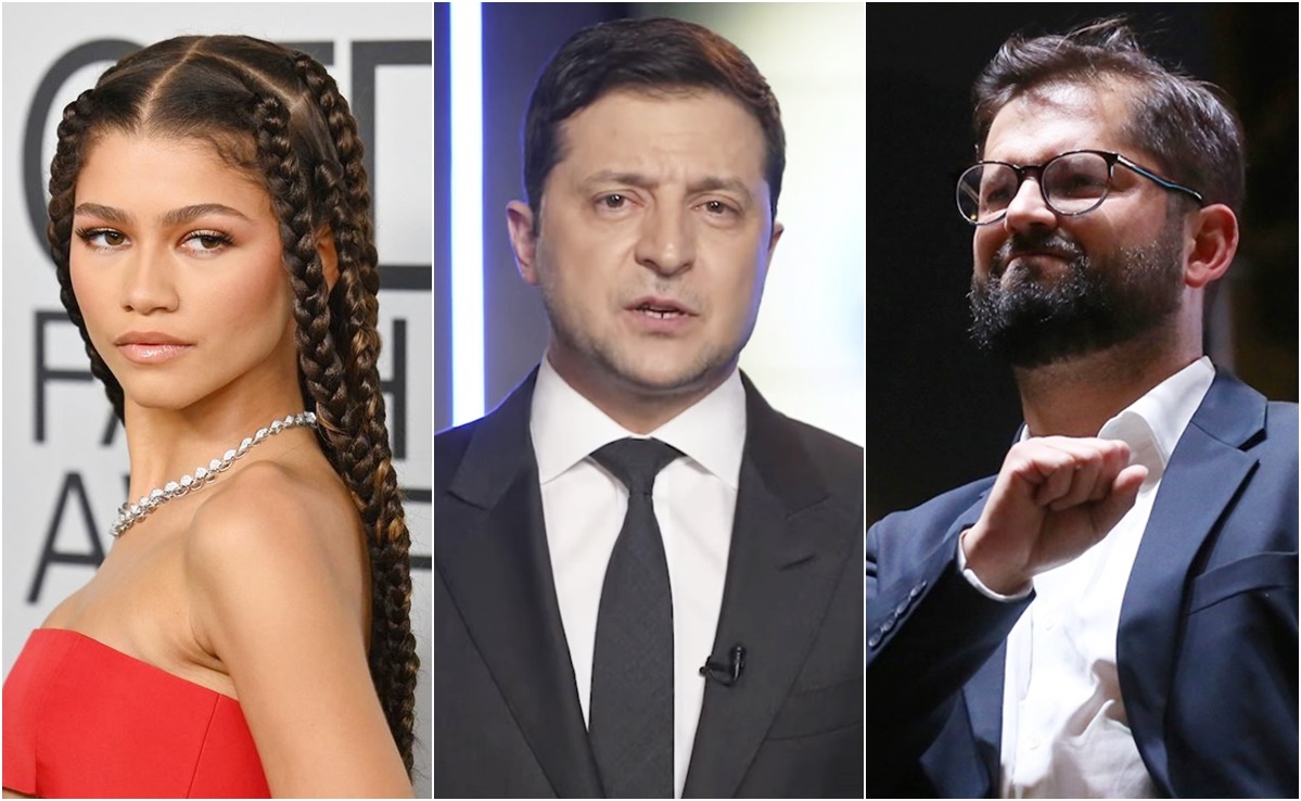 Zendaya, Zelensky y Boric, entre los más influyentes del mundo, según Time