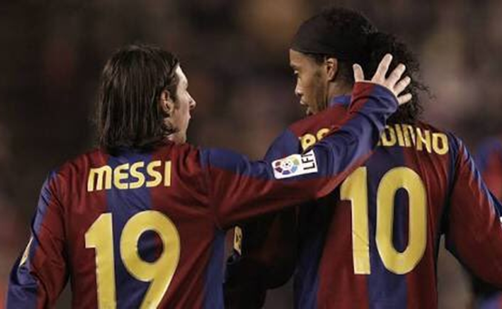 Emotivo mensaje de Messi a Ronaldinho 