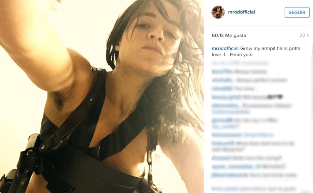 Michelle Rodriguez se une a la moda del vello axilar