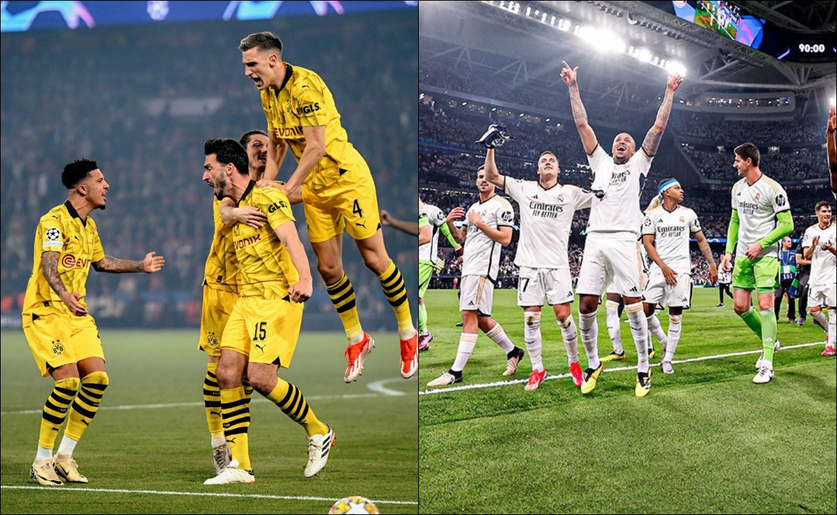 ¿Cuántos títulos de UEFA Champions League tienen el Borussia Dortmund y el Real Madrid?