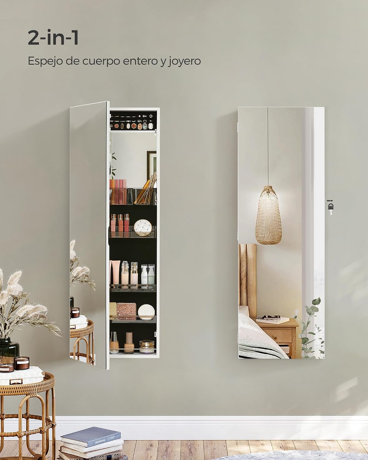 SONGMICS Armario de Joyas con Cerradura - Foto 4