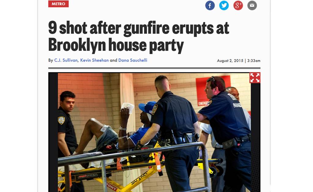 Tiroteo en fiesta en Nueva York deja 13 heridos