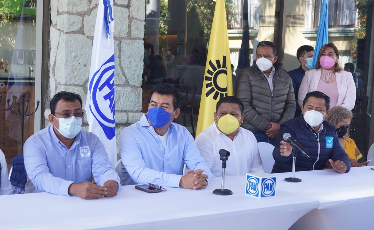 PAN, PRD y Panal impulsarán candidatura única para la gubernatura de Oaxaca