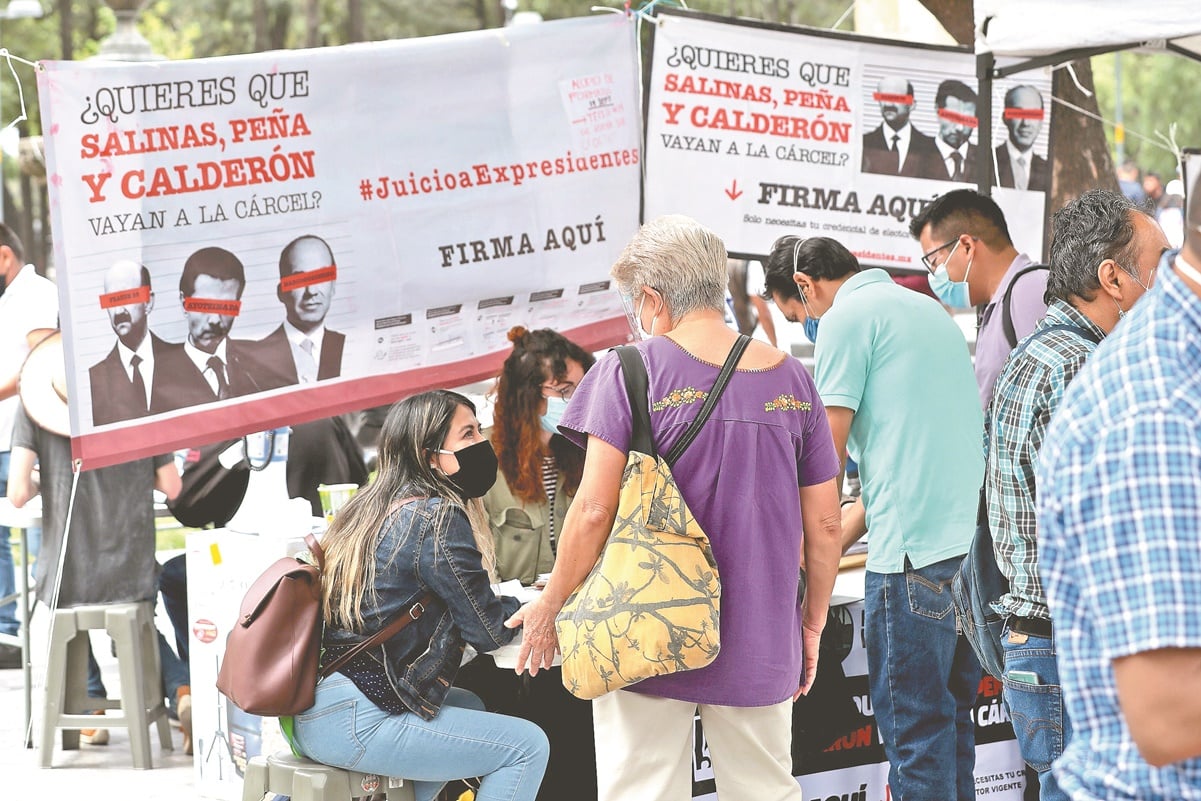 A 48 horas, a Morena le faltan 800 mil firmas para consultar juicio a expresidentes