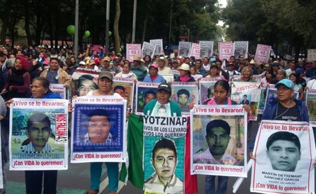 March in Mexico City marks anniversary of 43 students’ disappearance