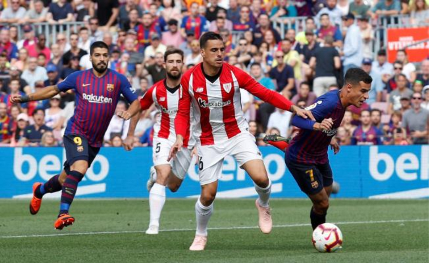 Barcelona deja ir puntos ante el Athletic Club