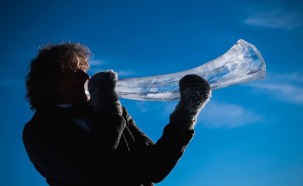 Instrumentos de hielo suenan en festival de Noruega
