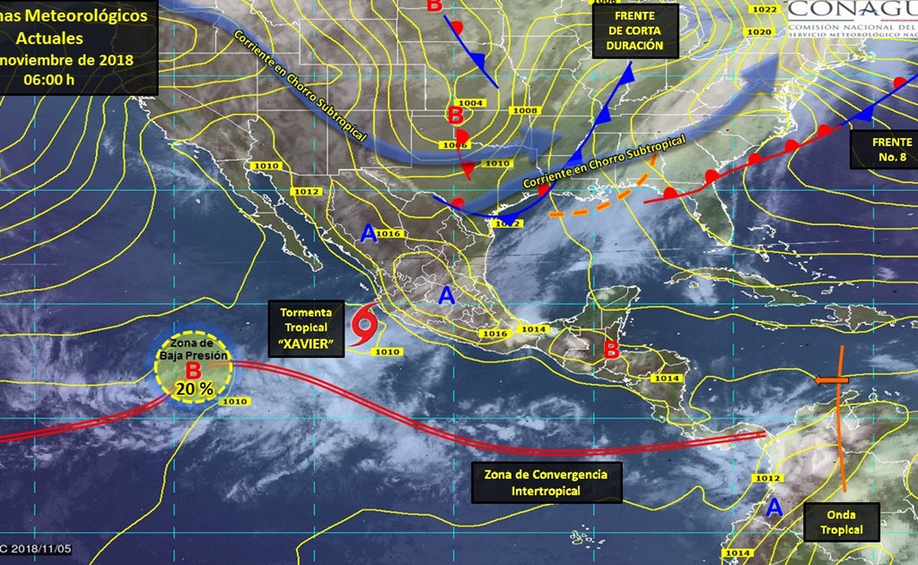 Prevén tormentas fuertes en Nayarit, Colima y Jalisco por tormenta “Xavier”