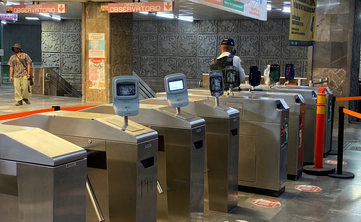 Estaciones de las Líneas 1, 2 y B del Metro, sin lectores de tarjetas tras destrozos por protestas