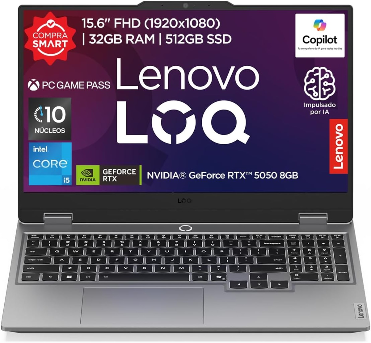Lenovo Laptop Gamer LOQ RTX 5050