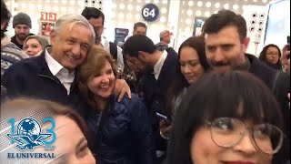 López Obrador viaja en un vuelo comercial a su natal Tabasco
