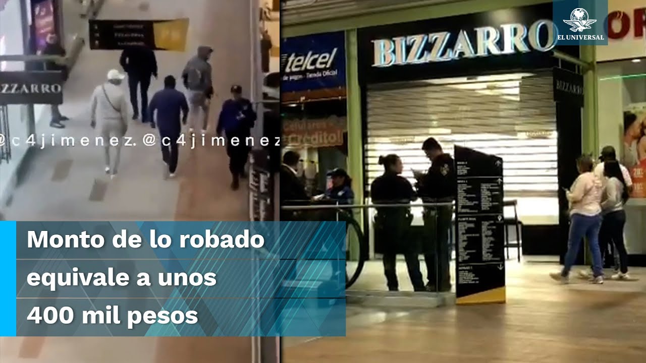 Roban joyería y ladrones salen tan tranquilos como si fueran clientes