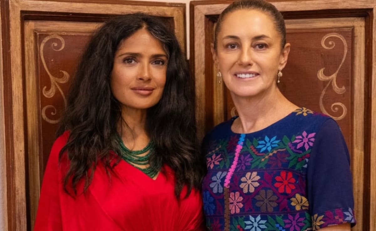 El halago que Salma Hayek dedicó a Claudia Sheinbaum por apoyar el cine mexicano