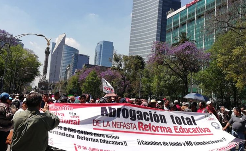 CNTE alista "marcha de pies cansados" en Reforma