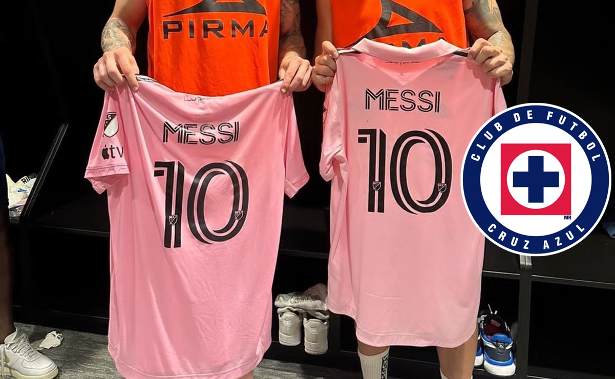 Messi regala playera a dos jugadores de Cruz Azul ¿Quiénes fueron los afortunados?