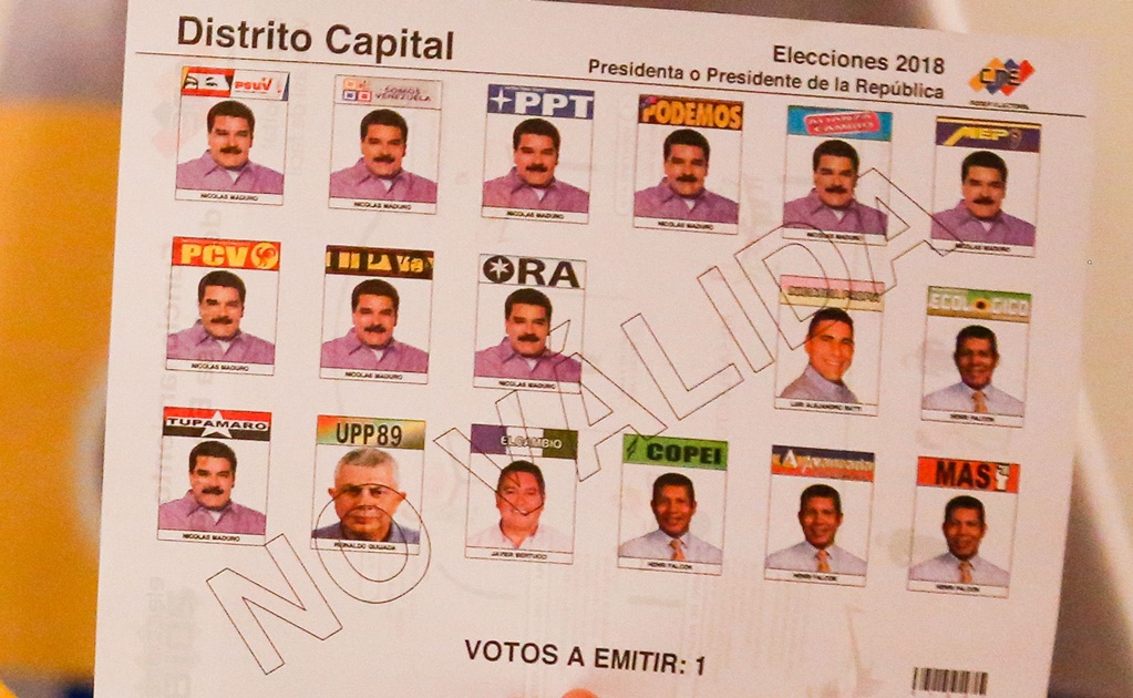Maduro aparece 10 veces en boleta para elecciones en Venezuela