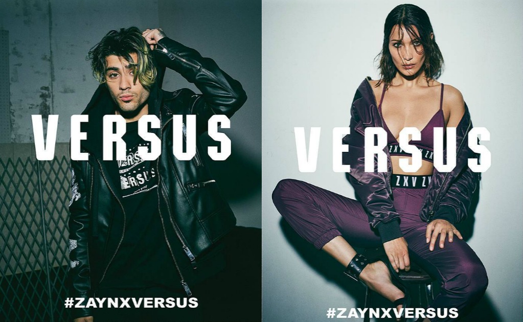  Bella Hadid y Zayn Malik juntos en colaboración con Versace