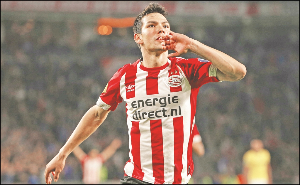 Hirving Lozano anota en la victoria del PSV