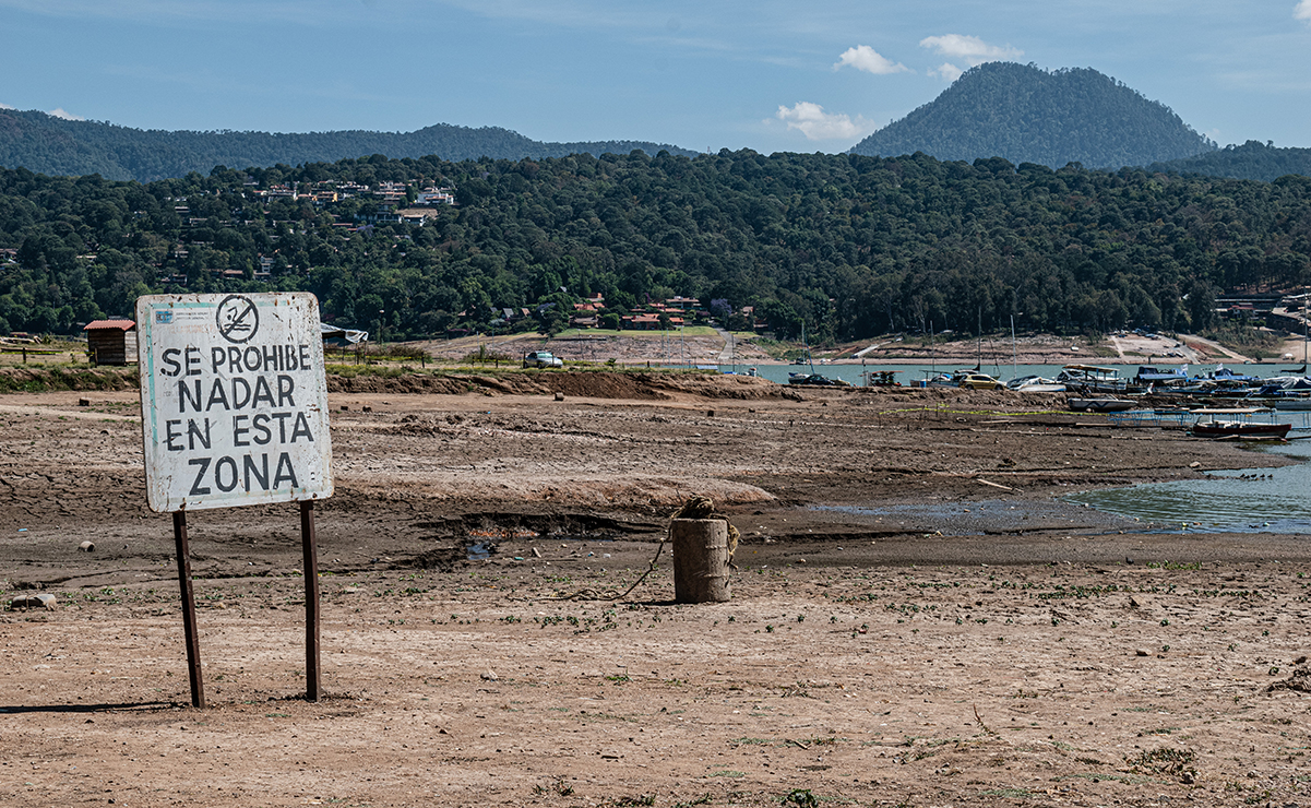 Sequía y extracción ilegal secan Valle de Bravo